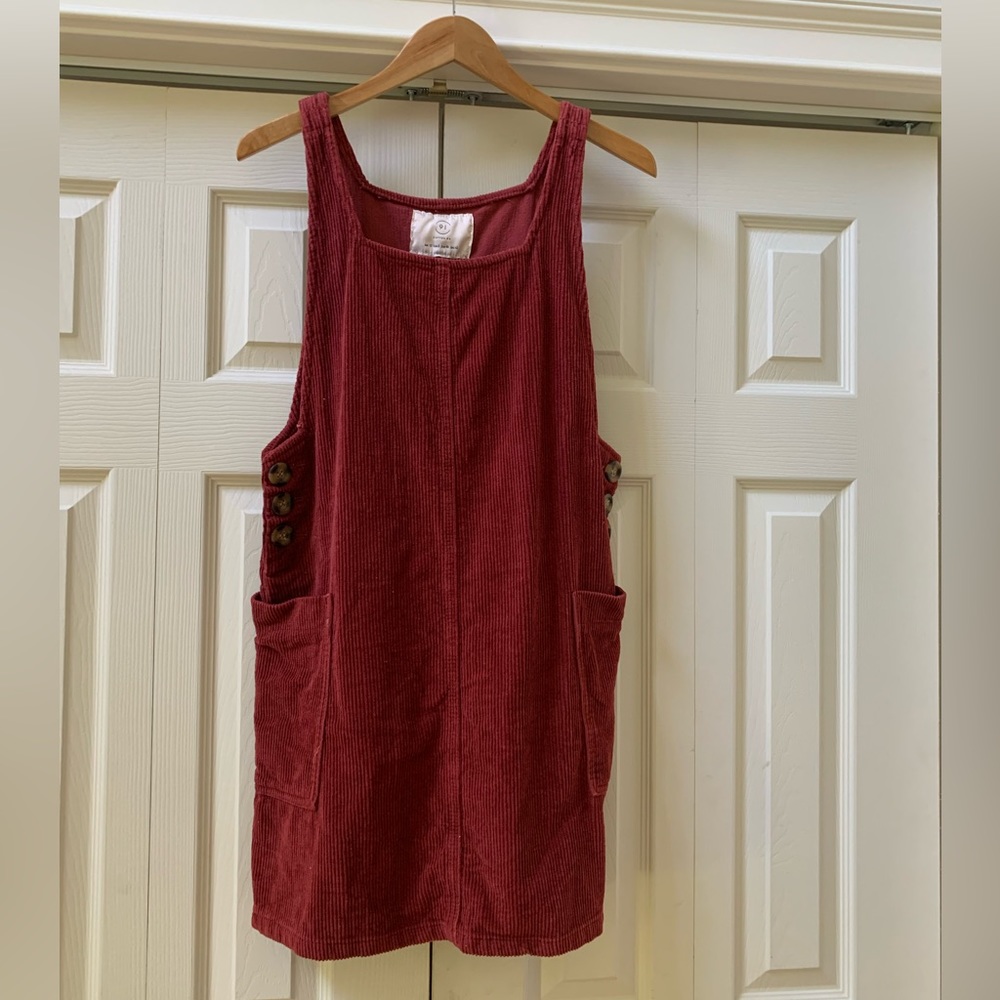 Cotton On Rust Corduroy Jumper Dress